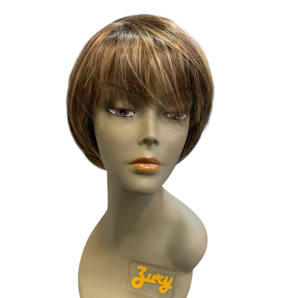 Raquel Welch Wig Short Brown Hair straight Light Lace Bob Bangs Layers womans - Picture 6 of 8